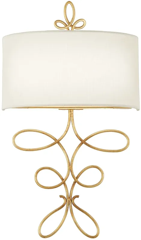 Metropolitan Gianella 19 1/2" High Gold Leaf LED Wall Sconce