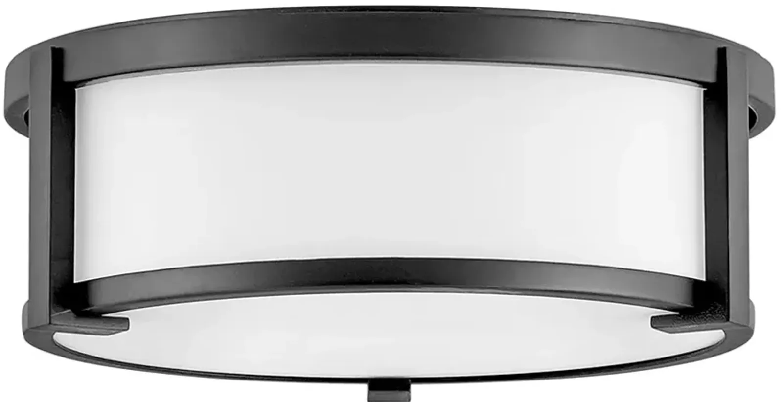 Hinkley Lowell 13 1/4" Wide Black Drum Ceiling Light