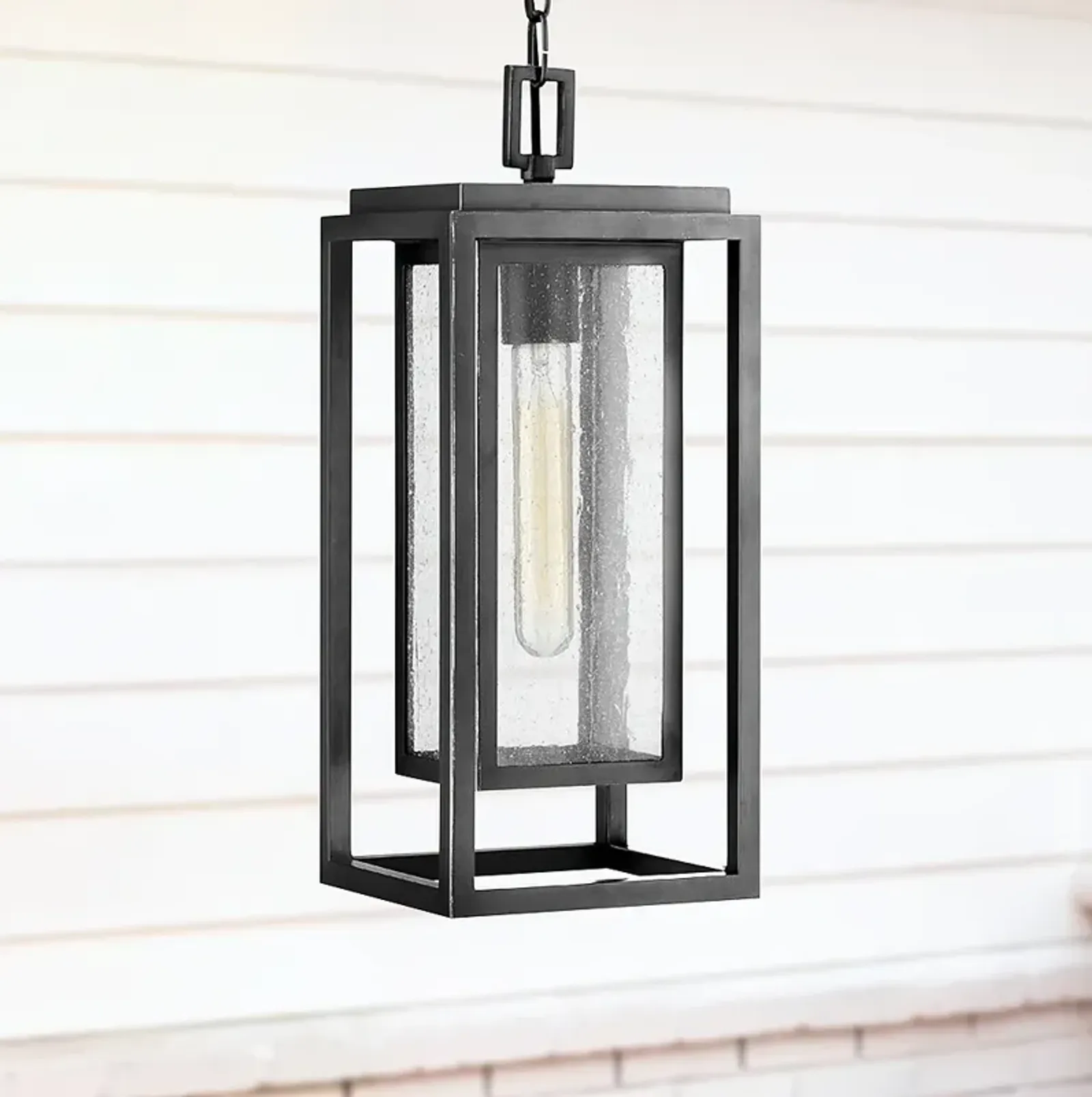 Hinkley Republic 16 3/4" High Black Outdoor Hanging Light