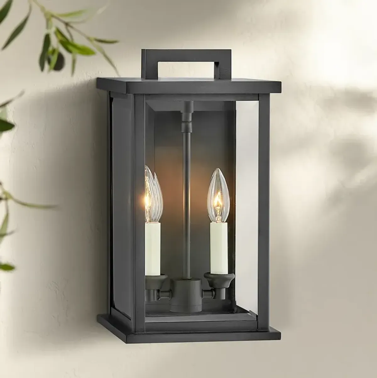 Hinkley Weymouth 14 1/4" High Black Outdoor Wall Light