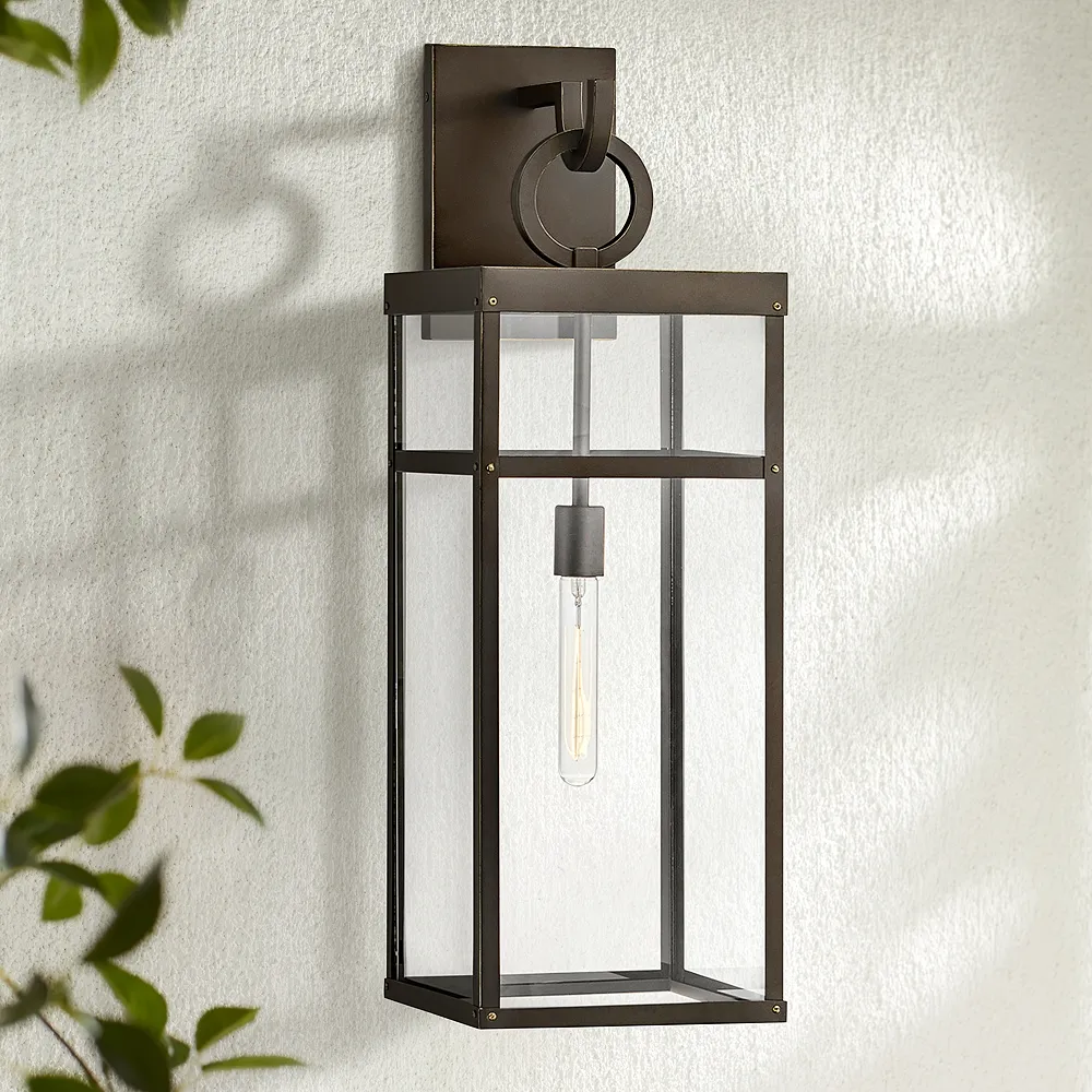 Hinkley Porter 29" High Oil-Rubbed Bronze Outdoor Wall Light