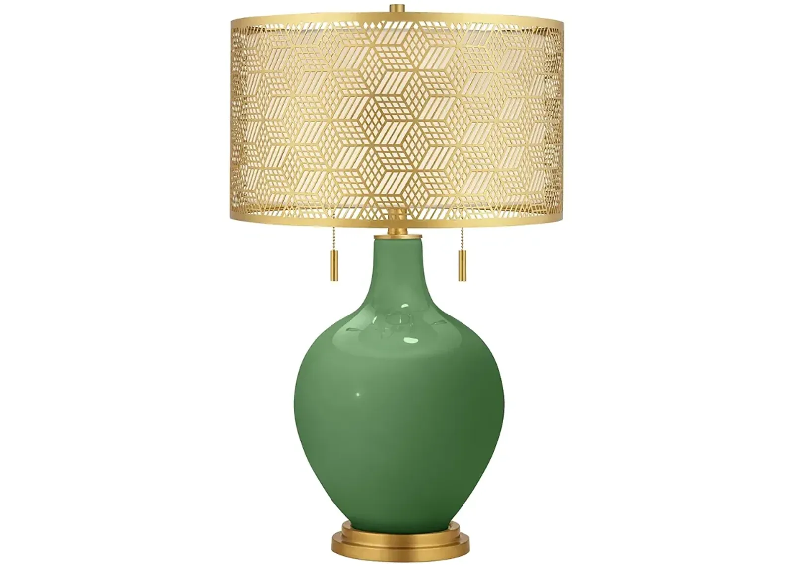 Garden Grove Toby Brass Metal Shade Table Lamp