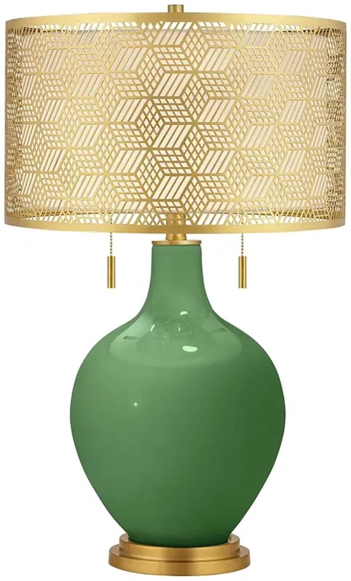 Garden Grove Toby Brass Metal Shade Table Lamp