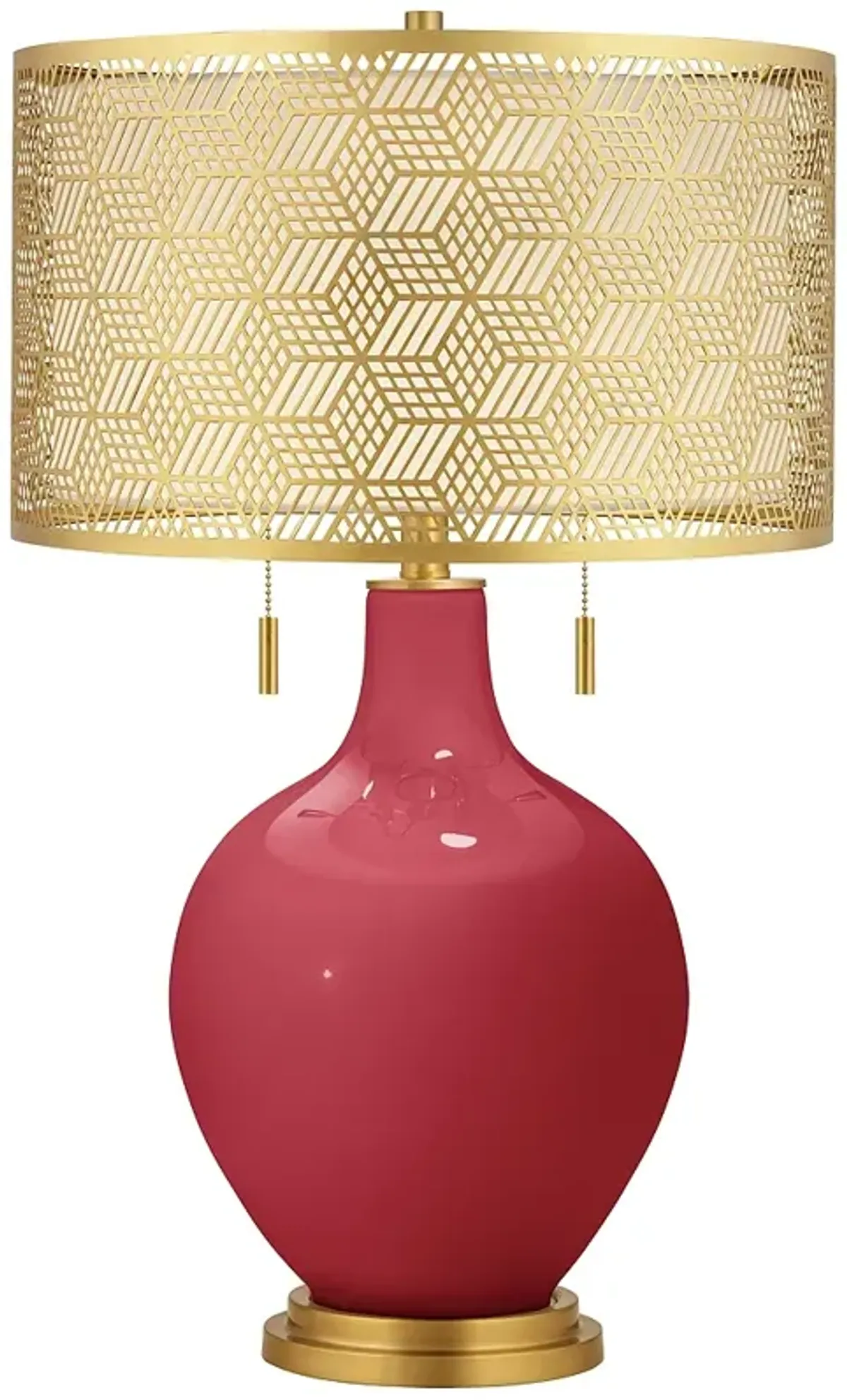 Samba Toby Brass Metal Shade Table Lamp