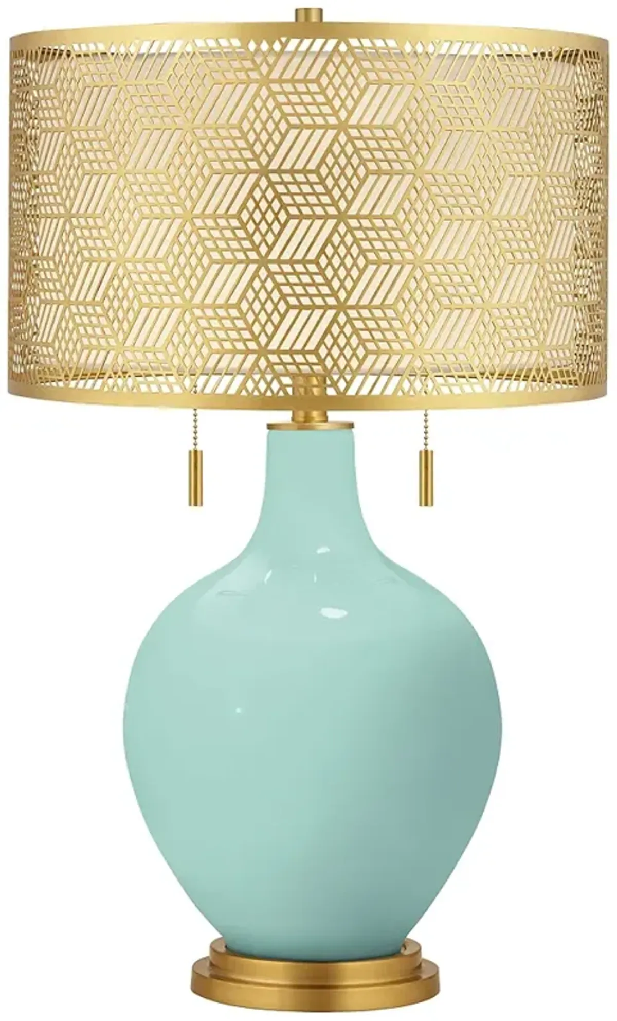 Cay Toby Brass Metal Shade Table Lamp