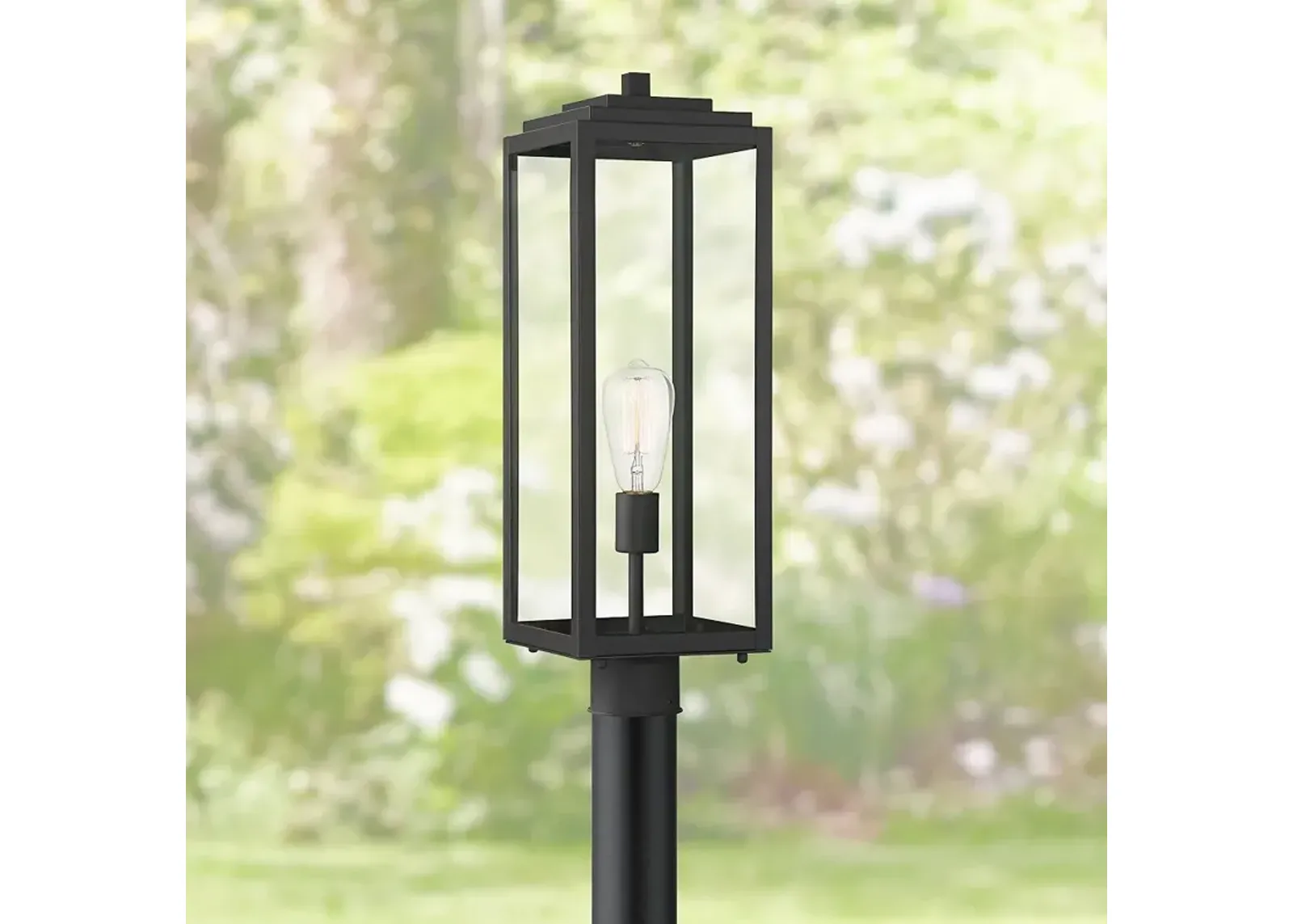 John Timberland Titan 21 3/4" High Mystic Black Outdoor Post Light