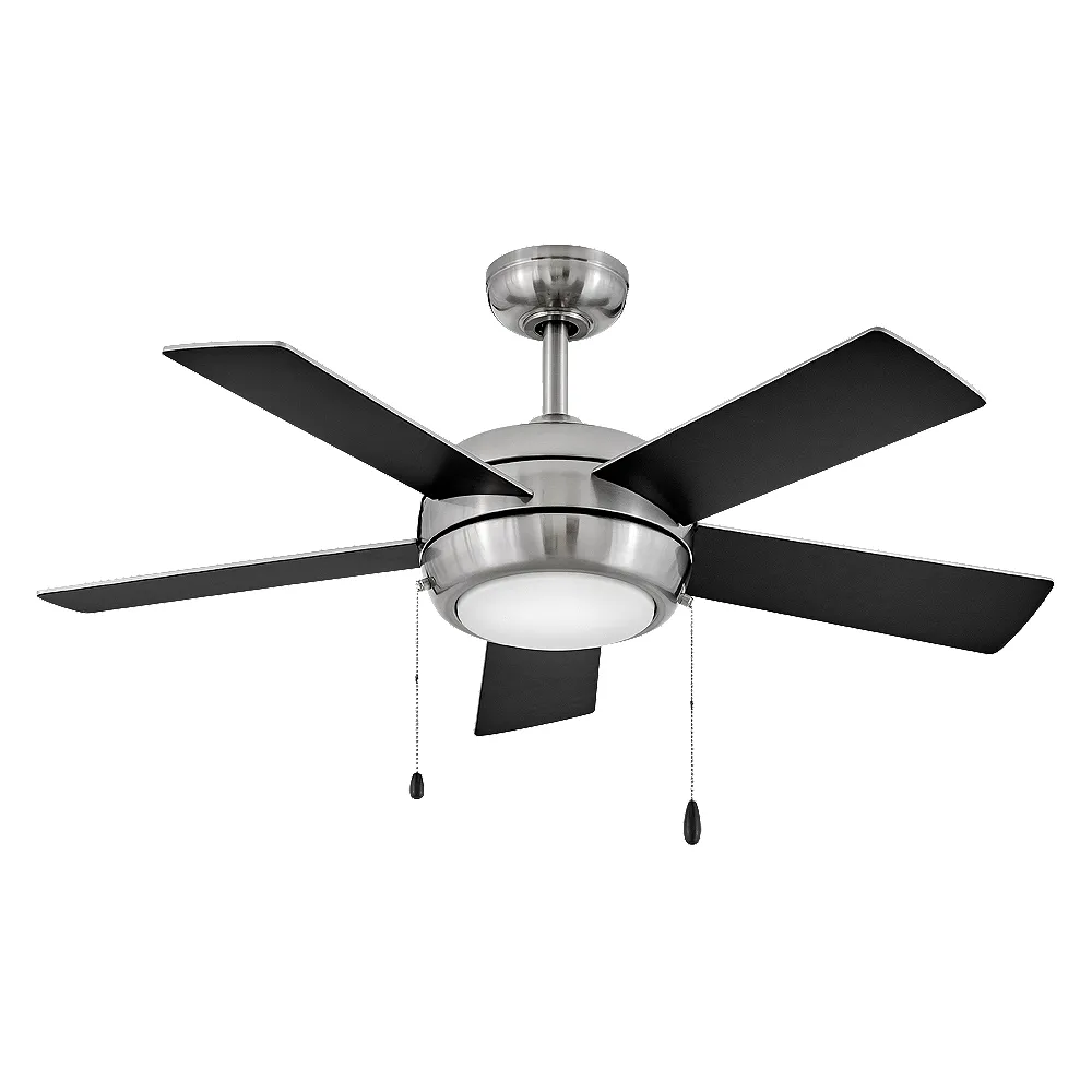 42" Hinkley Croft Brushed Nickel Indoor Pull-Chain LED Ceiling Fan