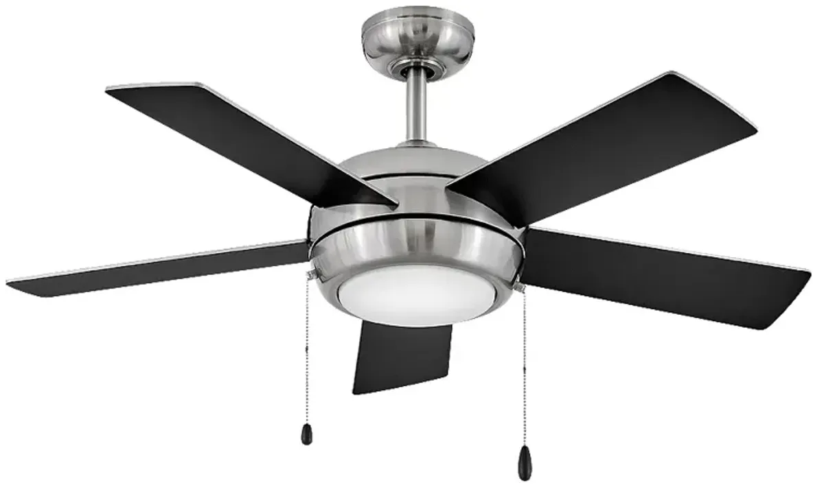 42" Hinkley Croft Brushed Nickel Indoor Pull-Chain LED Ceiling Fan