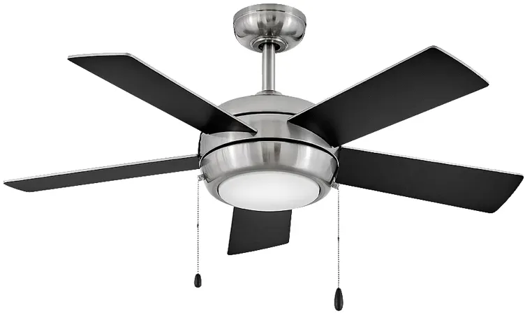 42" Hinkley Croft Brushed Nickel Indoor Pull-Chain LED Ceiling Fan