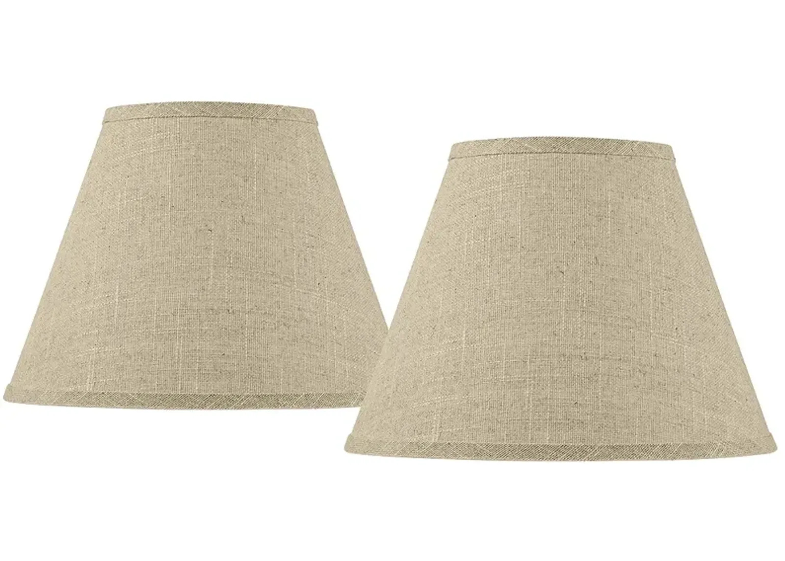 Fine Burlap Set of 2 Empire Lamp Shades 6x12x9 (Spider)