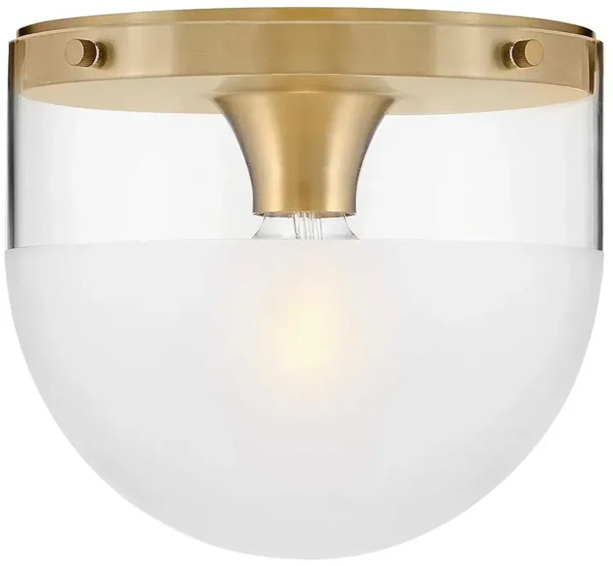 Hinkley Beck 9" Wide Lacquered Brass Ceiling Light
