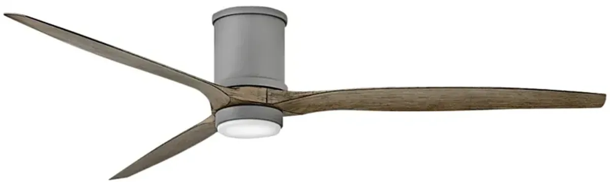 72" Hinkley Hover Graphite Wet-Rated LED Hugger Smart Ceiling Fan