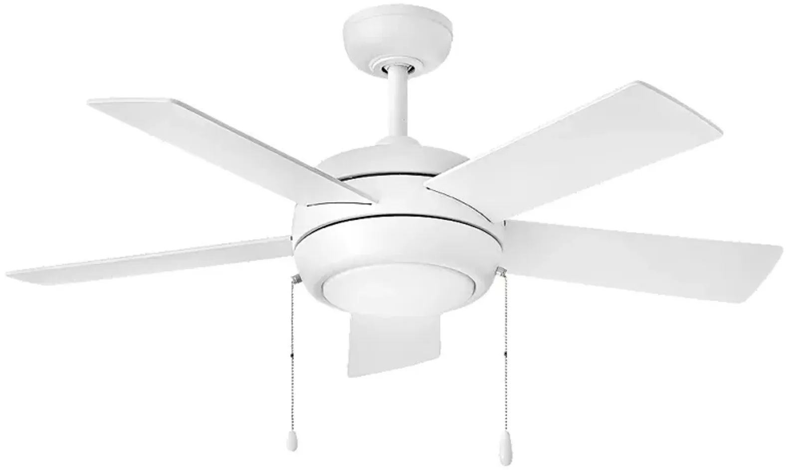 42" Hinkley Croft Chalk White Indoor Pull-Chain LED Ceiling Fan