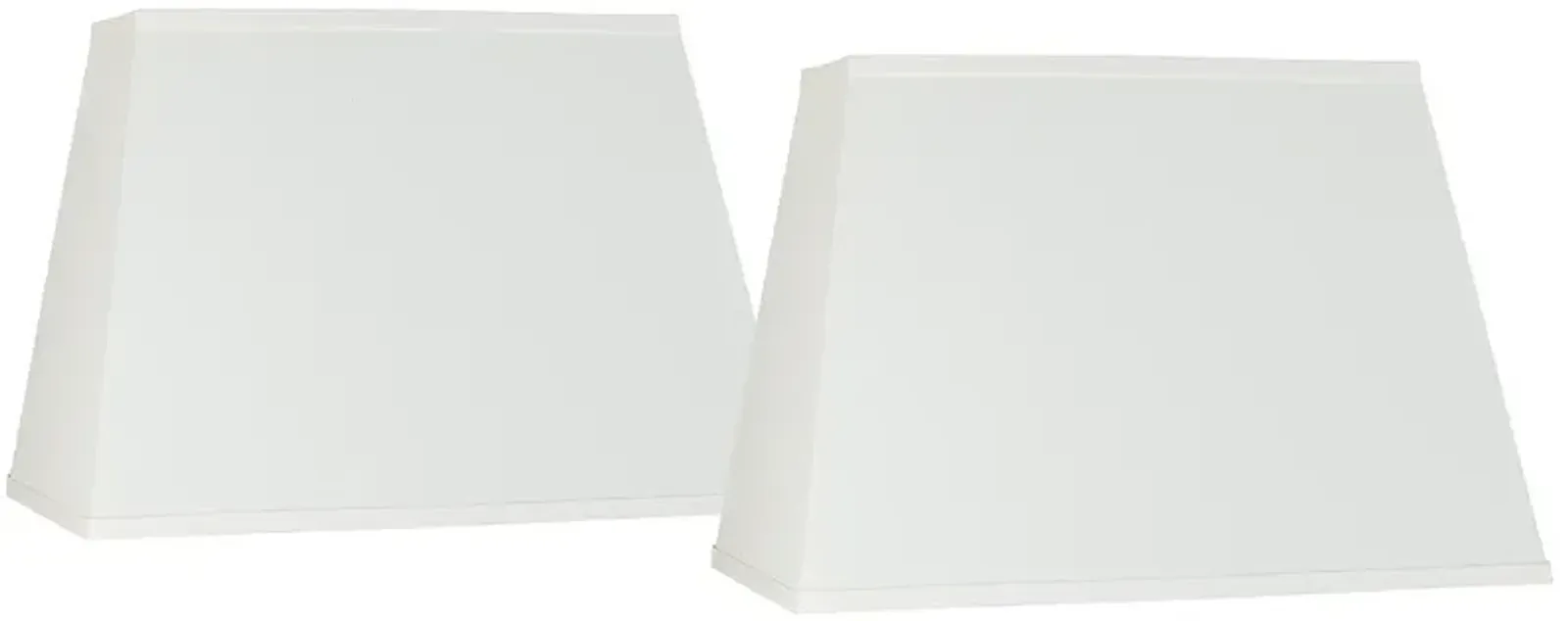 Ivory Linen Set of 2 Rectangular Shades 14x18x12 (Spider)