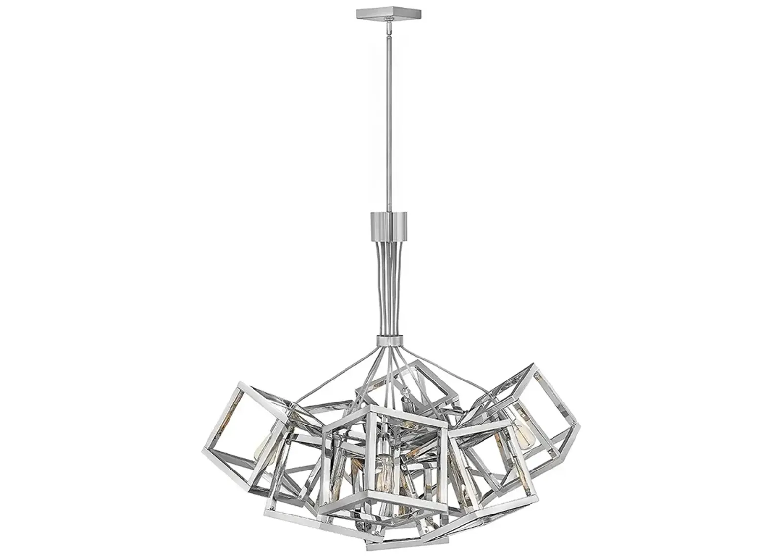 Hinkley Ensembles 30.8" Wide Nickel Geometric Modern Chandelier