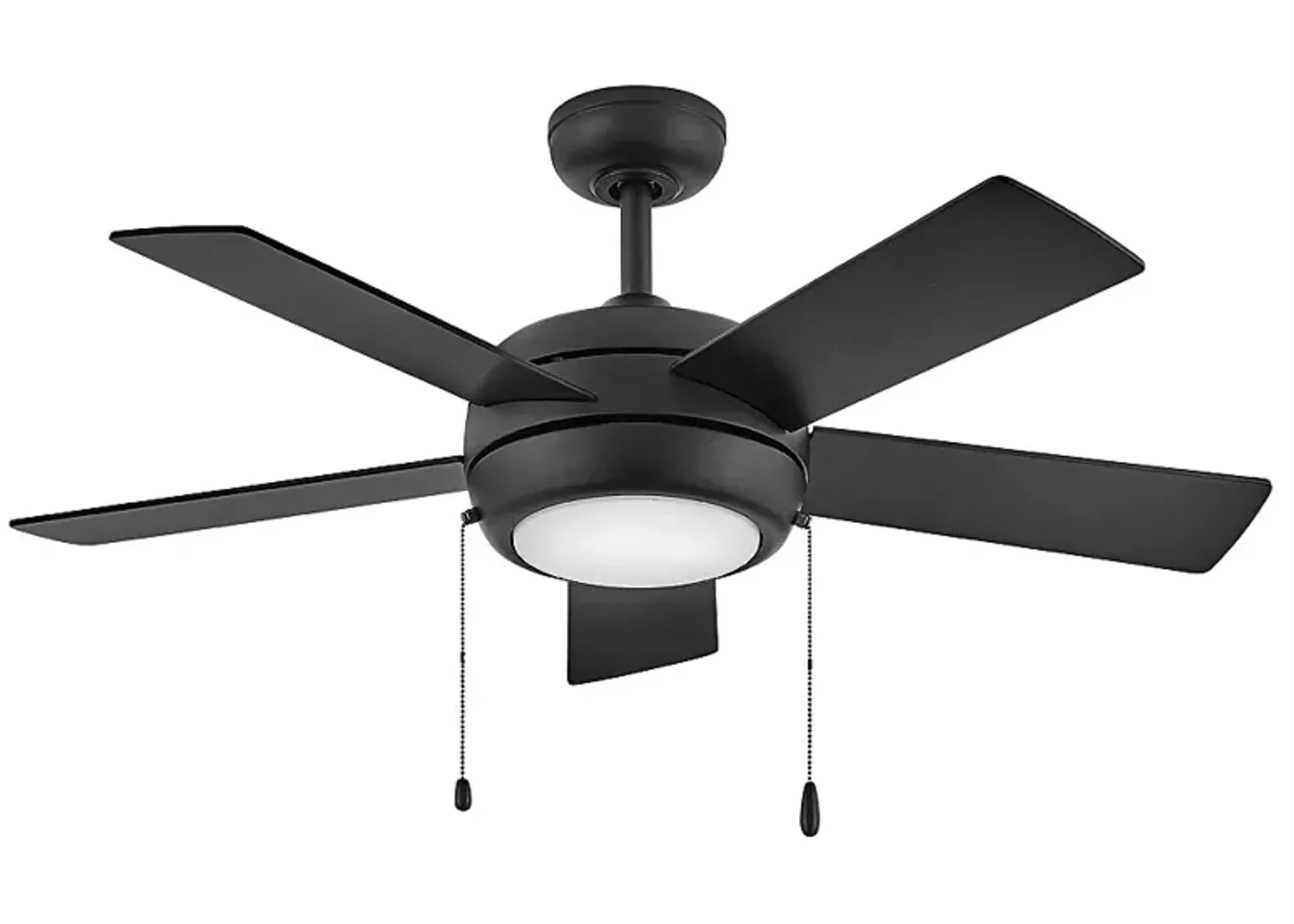 42" Hinkley Croft Matte Black Indoor Pull-Chain LED Ceiling Fan