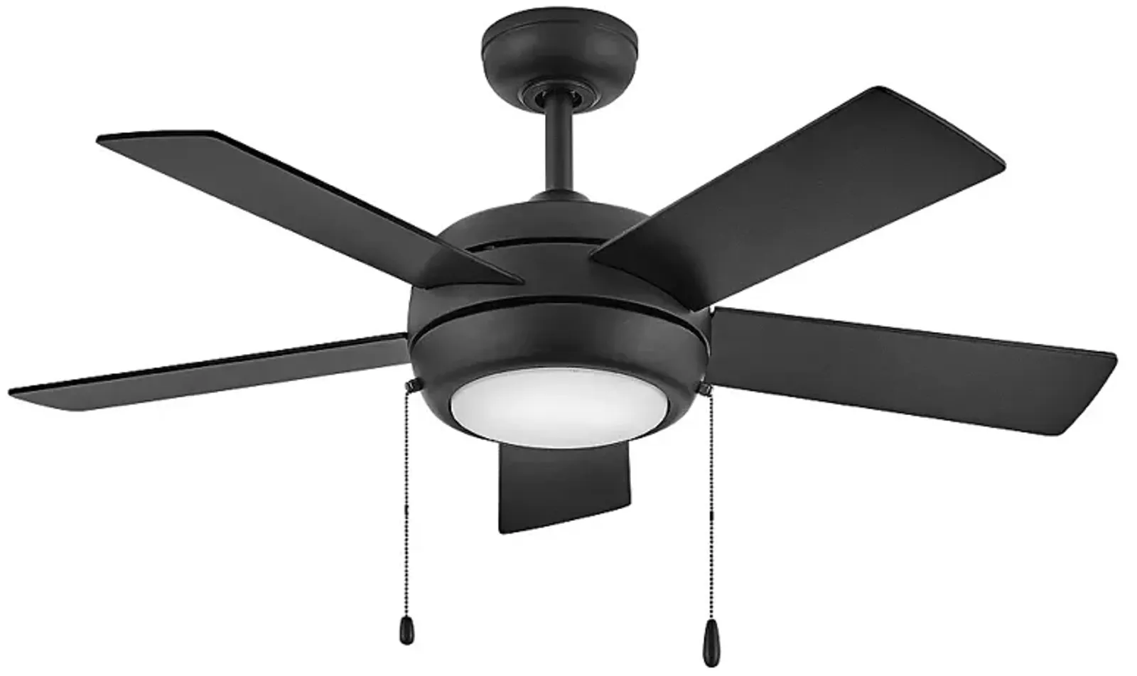 42" Hinkley Croft Matte Black Indoor Pull-Chain LED Ceiling Fan