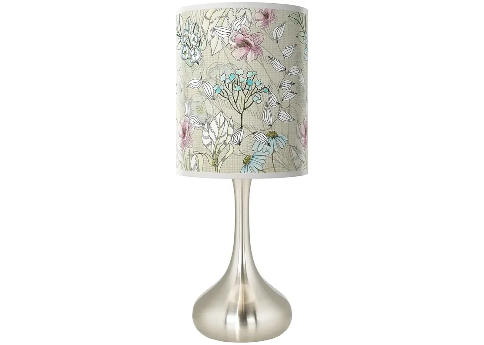 Botanical Giclee Droplet Table Lamp