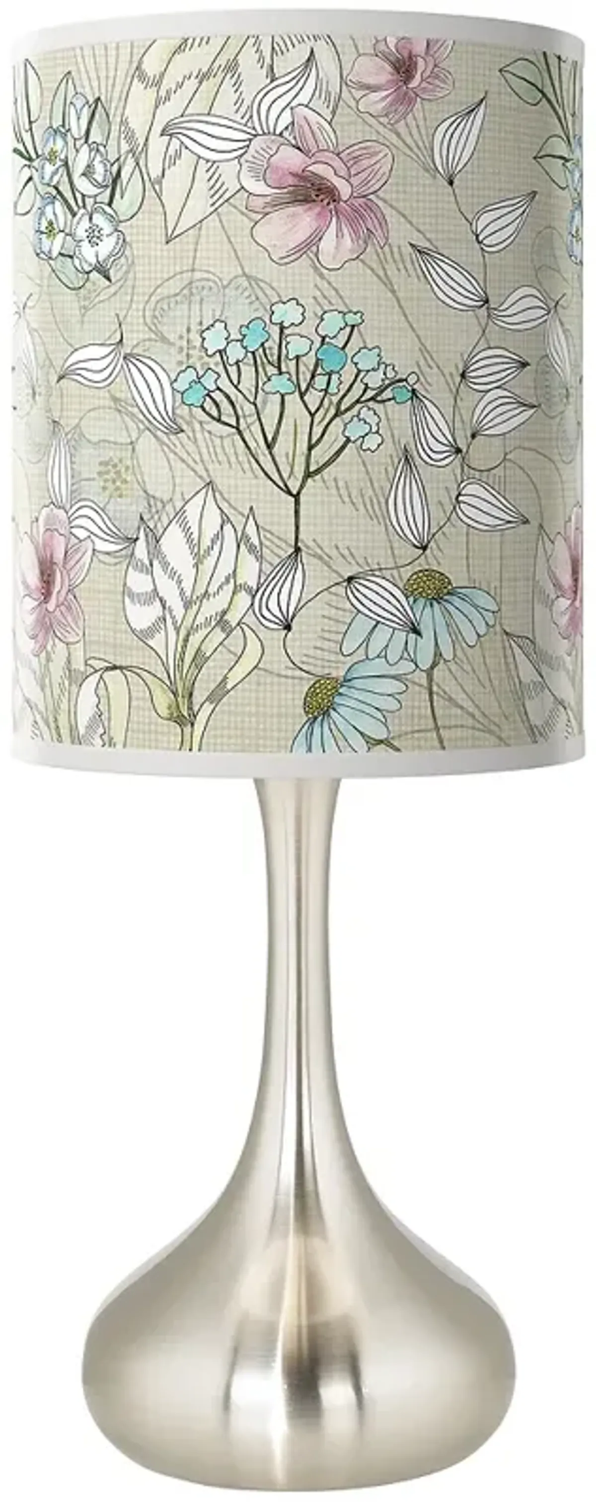 Botanical Giclee Droplet Table Lamp