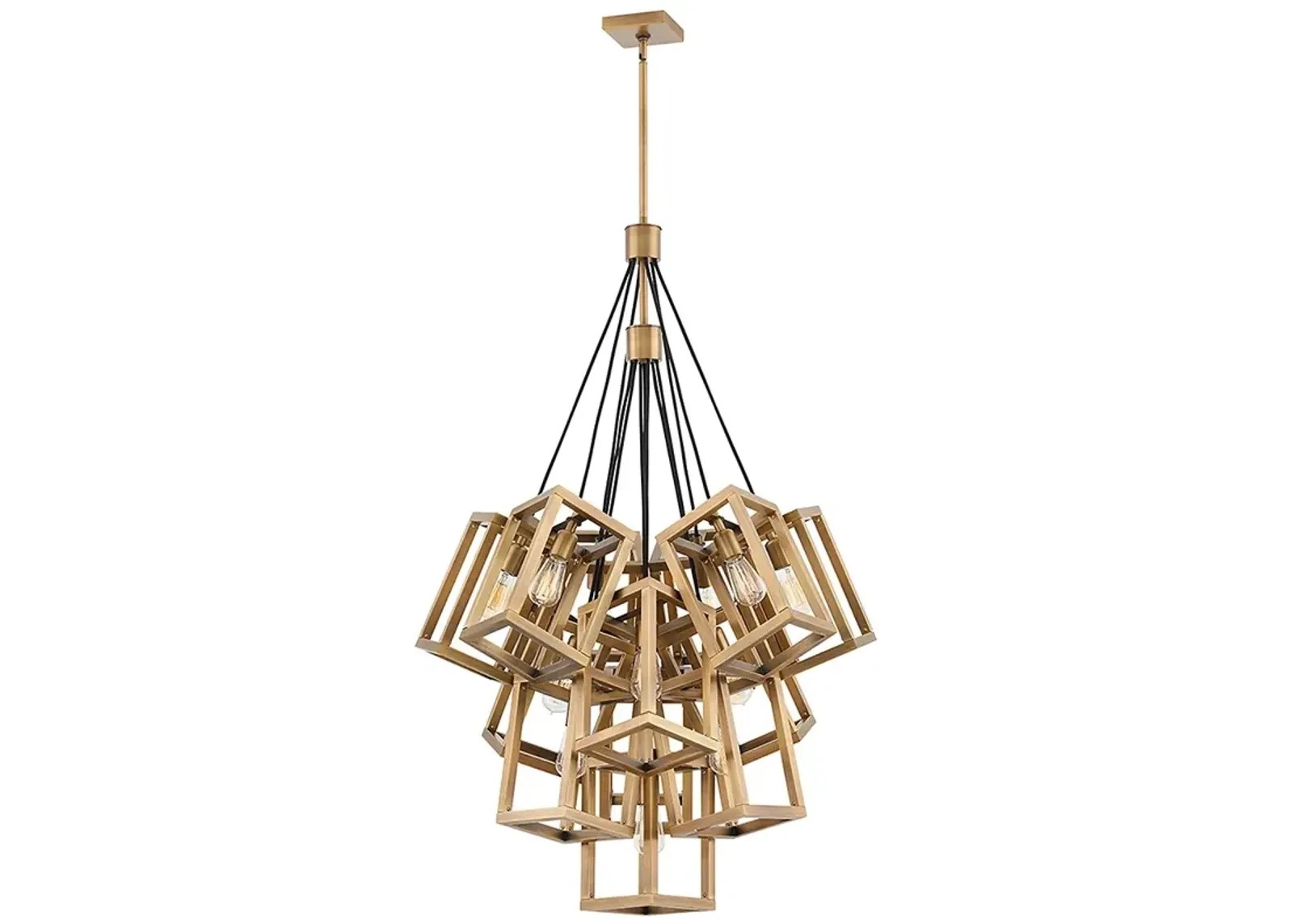 Hinkley Ensembles 32.5" Wide Gold Geometric Modern Chandelier