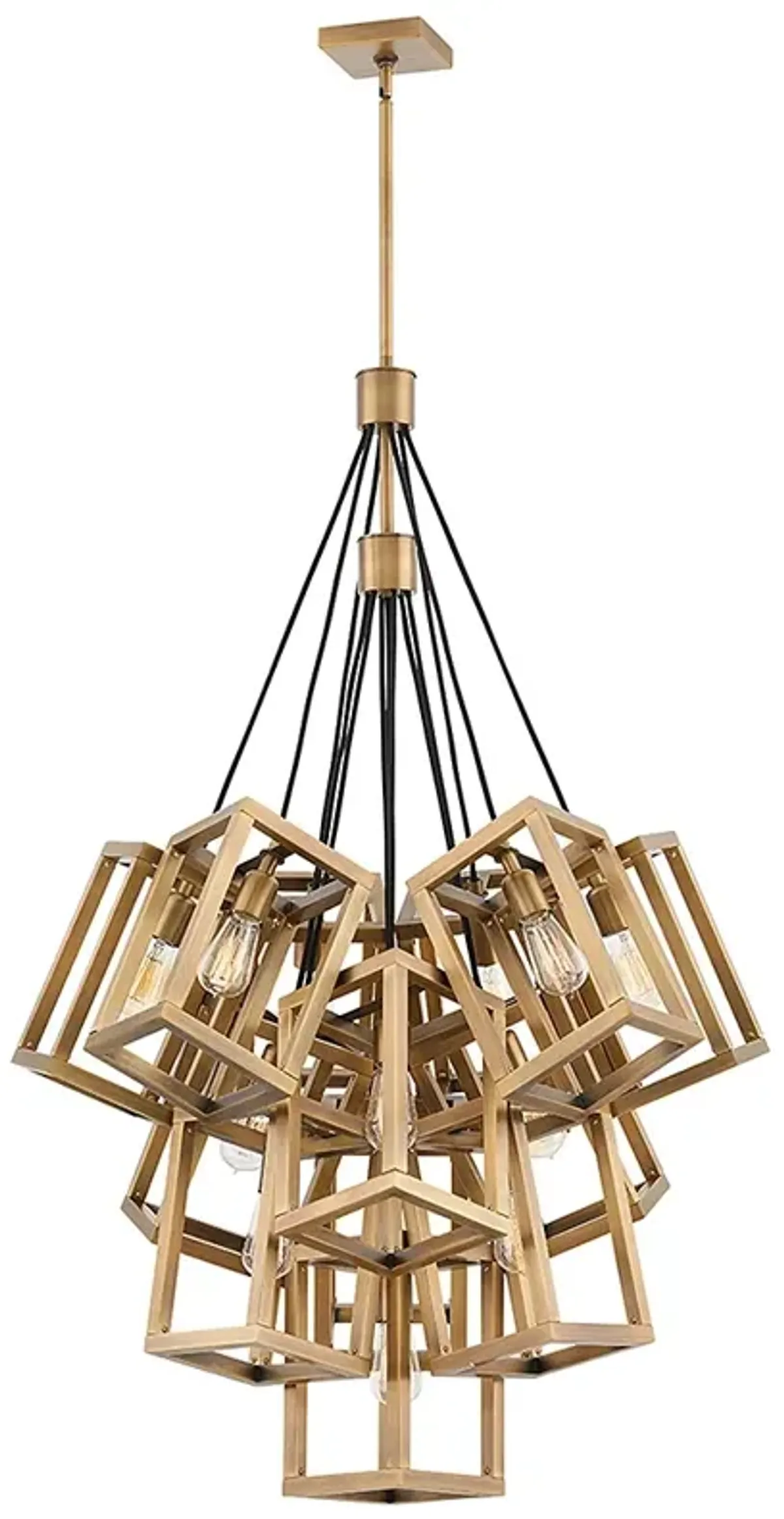 Hinkley Ensembles 32.5" Wide Gold Geometric Modern Chandelier