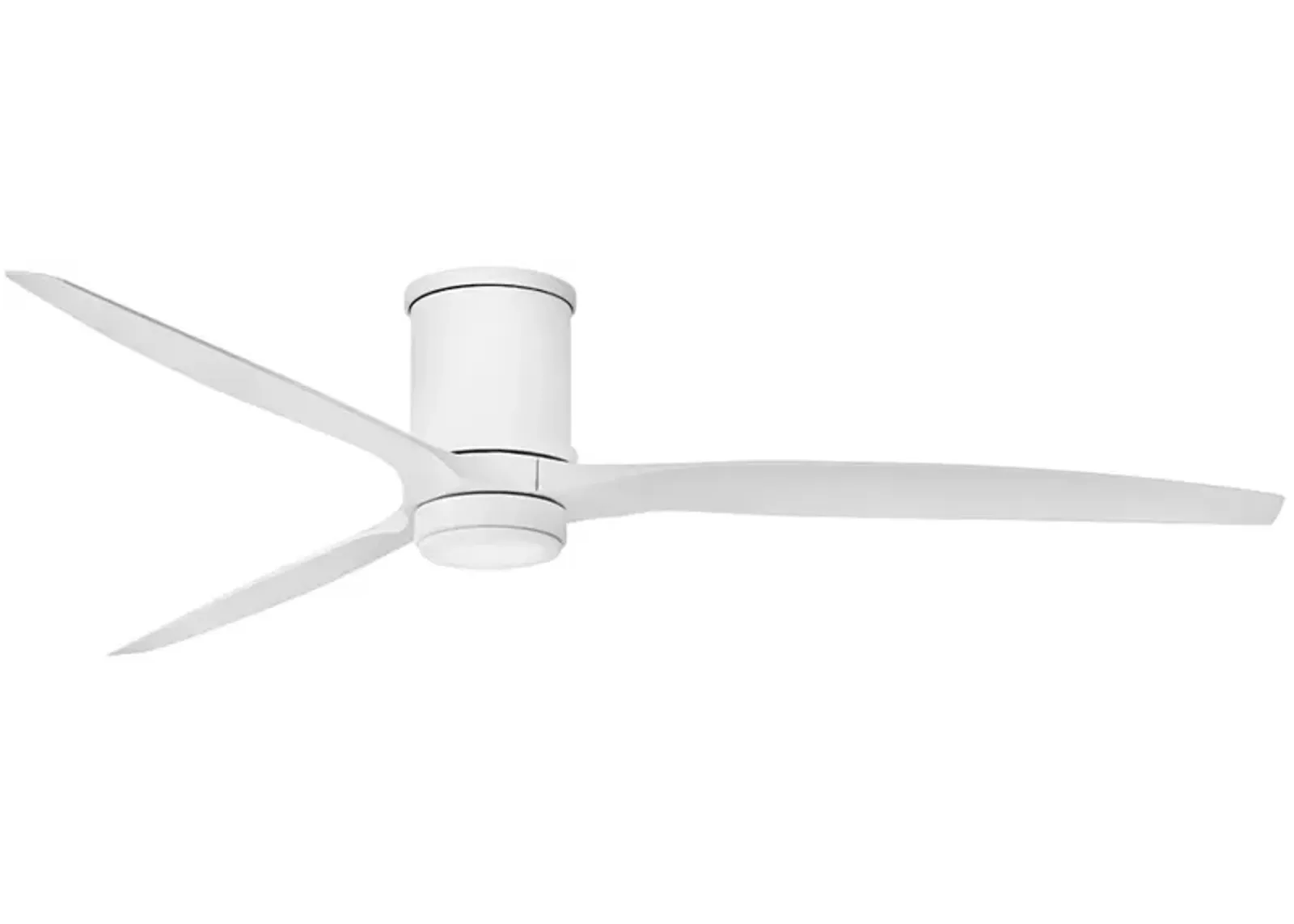 72" Hinkley Hover Matte White Wet-Rated LED Hugger Smart Ceiling Fan