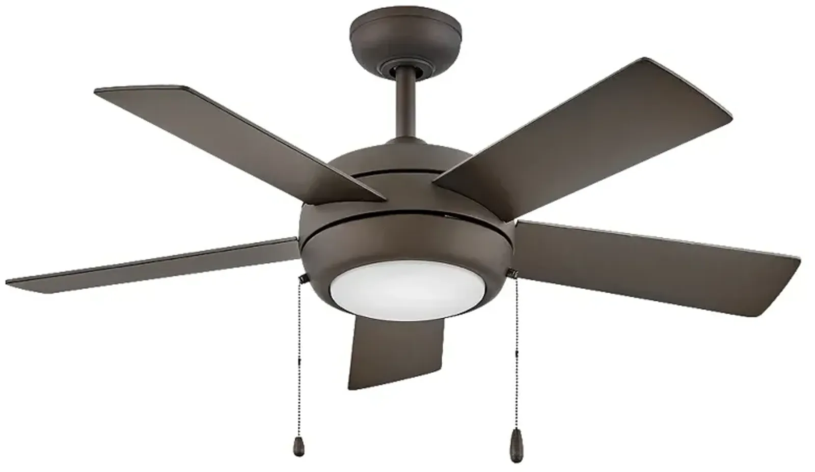 42" Hinkley Croft Matte Bronze Indoor Pull-Chain LED Ceiling Fan