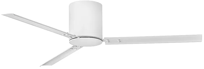 58" Hinkley Indy Flush Matte White Hugger Smart Ceiling Fan