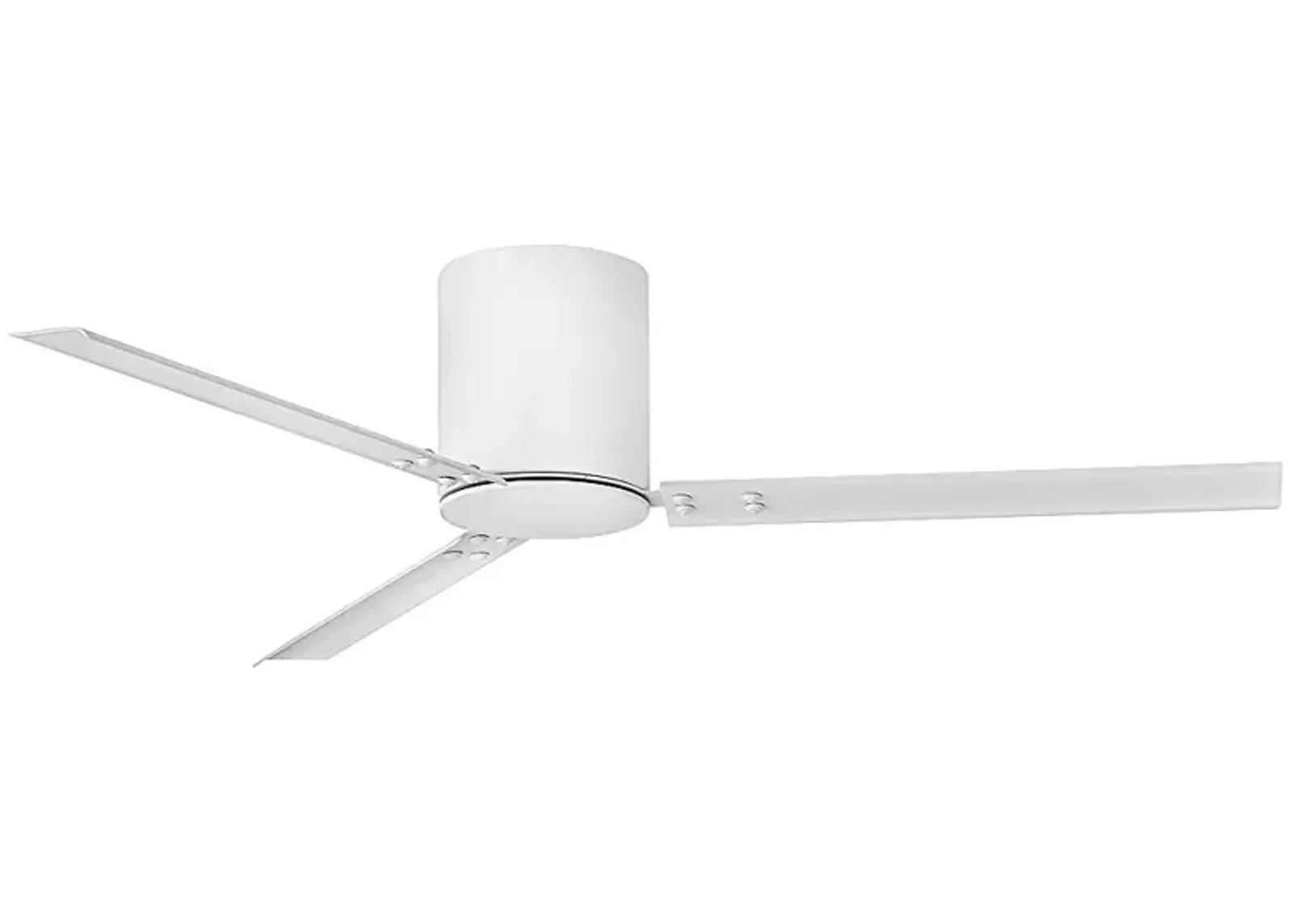 58" Hinkley Indy Flush Matte White Hugger Smart Ceiling Fan