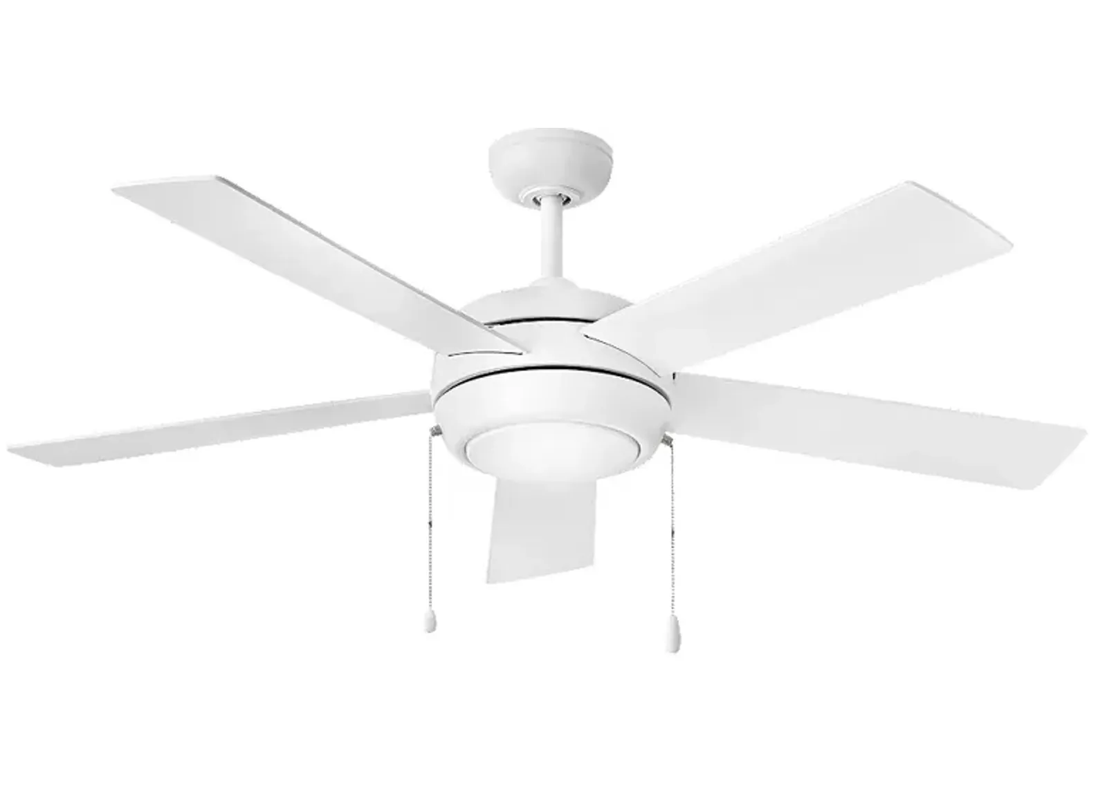 52" Hinkley Croft Chalk White Indoor Pull-Chain LED Ceiling Fan