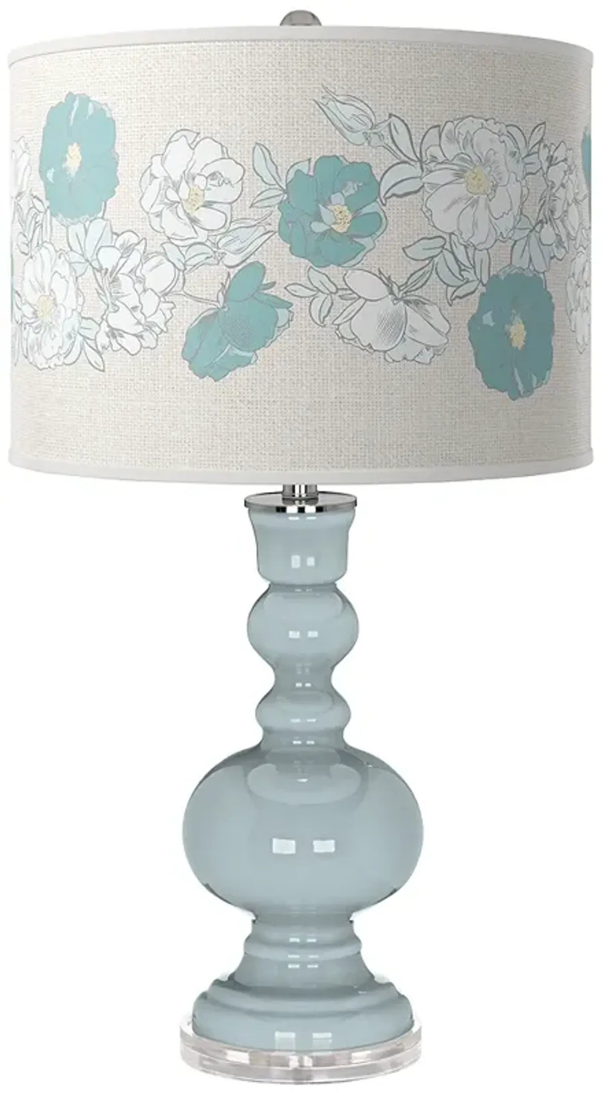 Rain Rose Bouquet Apothecary Table Lamp