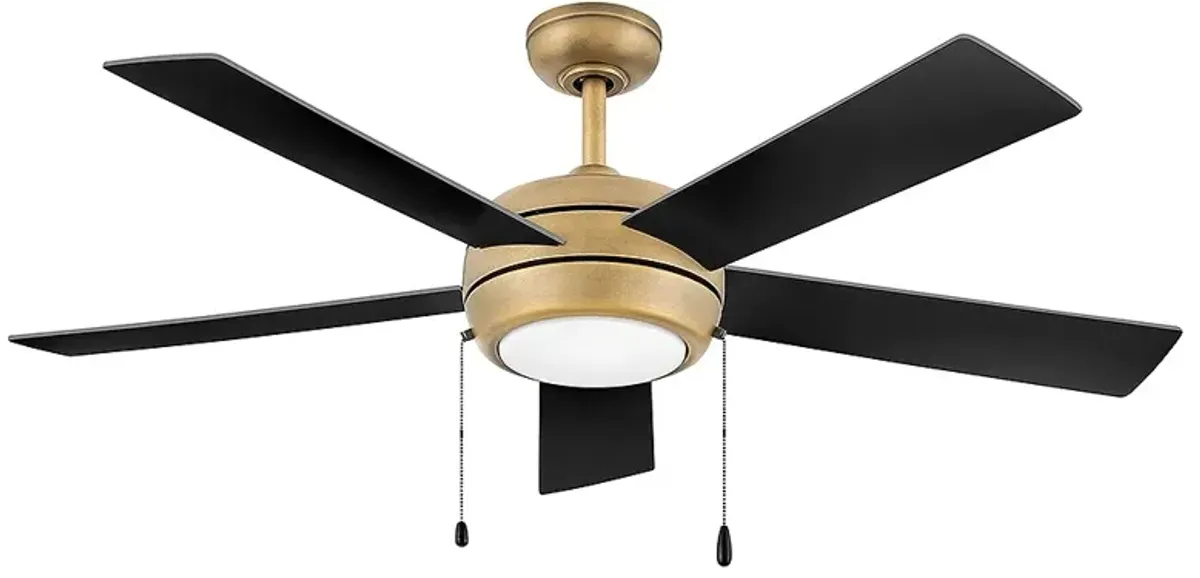 52" Hinkley Croft Heritage Brass Indoor Pull-Chain LED Ceiling Fan