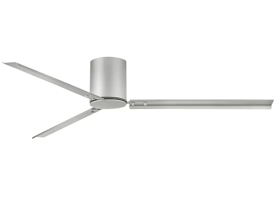 72" Hinkley Indy Flush Brushed Nickel Hugger Smart Ceiling Fan