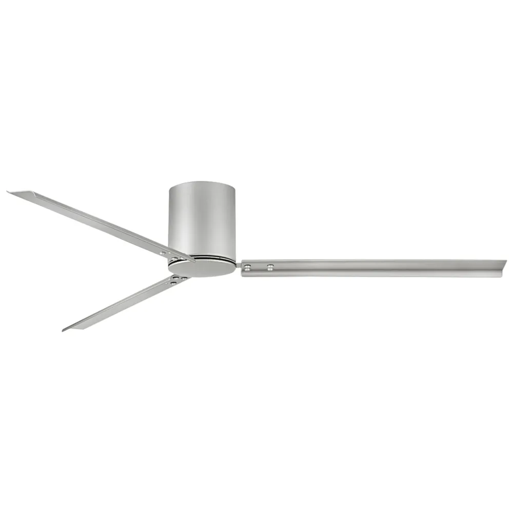 72" Hinkley Indy Flush Brushed Nickel Hugger Smart Ceiling Fan