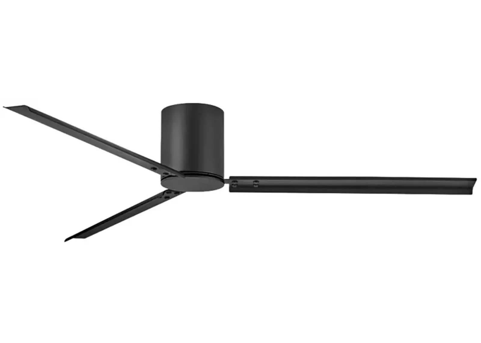 72" Hinkley Indy Flush Matte Black Hugger Smart Ceiling Fan