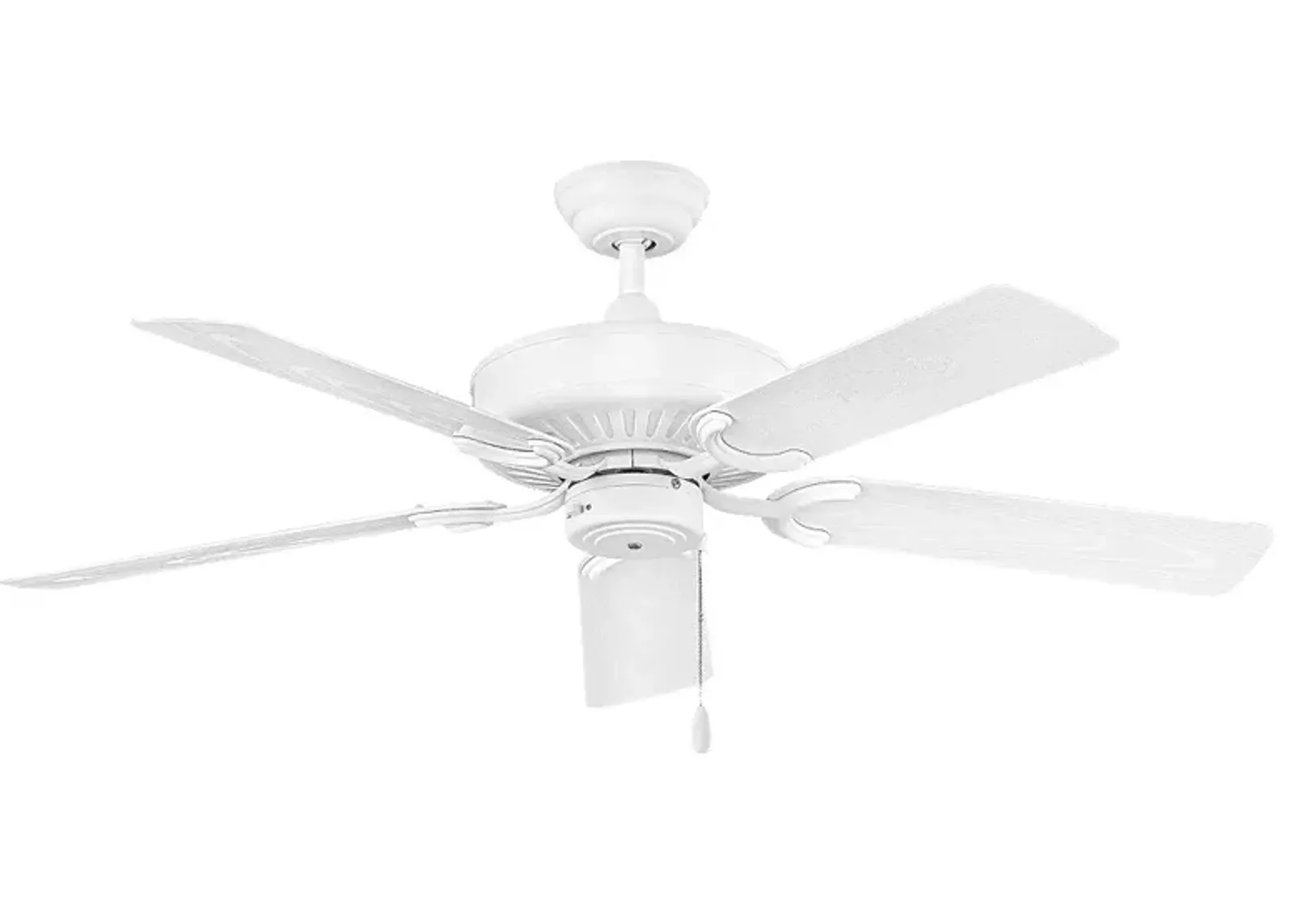 52" Hinkley Oasis White Finish 5-Blade Pull Chain Ceiling Fan