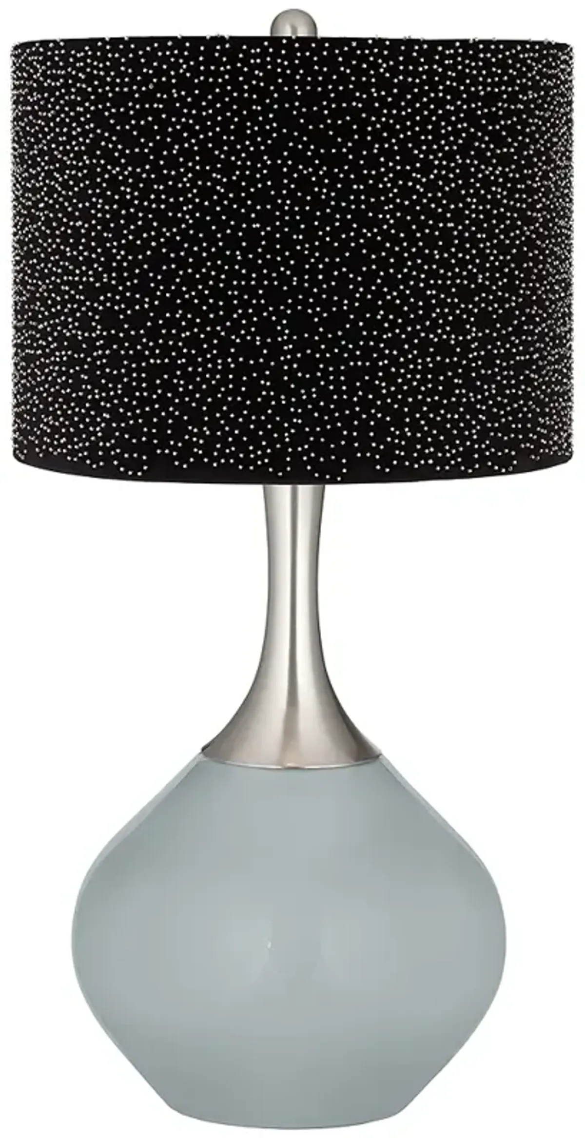 Uncertain Gray Spencer Table Lamp w/ Black Scatter Gold Shade