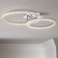 Possini Euro Bainbridge 26 1/4" Wide Chrome LED Ring Ceiling Light
