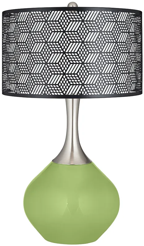 Lime Rickey Black Metal Shade Spencer Table Lamp