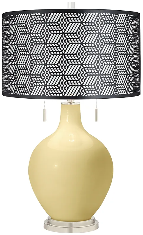 Butter Up Toby Table Lamp With Black Metal Shade