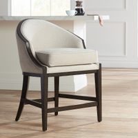 Jasper 25" High Oatmeal Fabric Counter Stool
