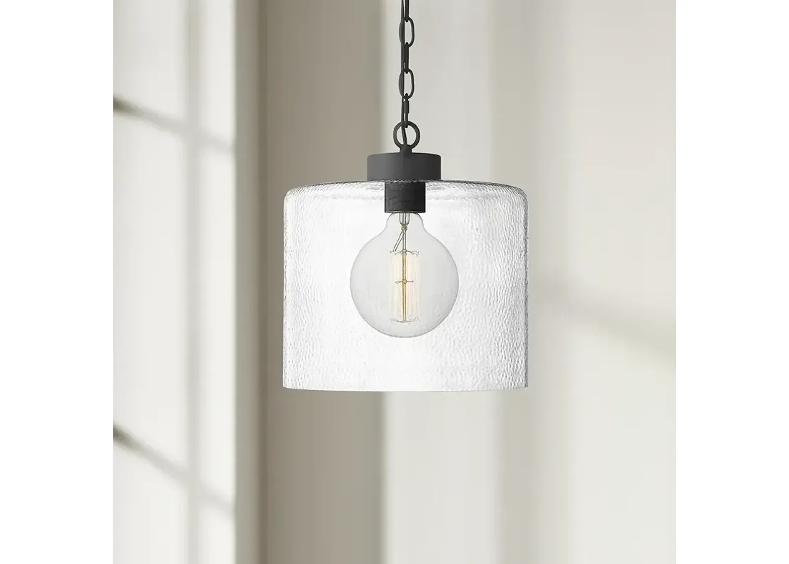 Quoizel Abner 12" Wide Matte Black Mini Pendant