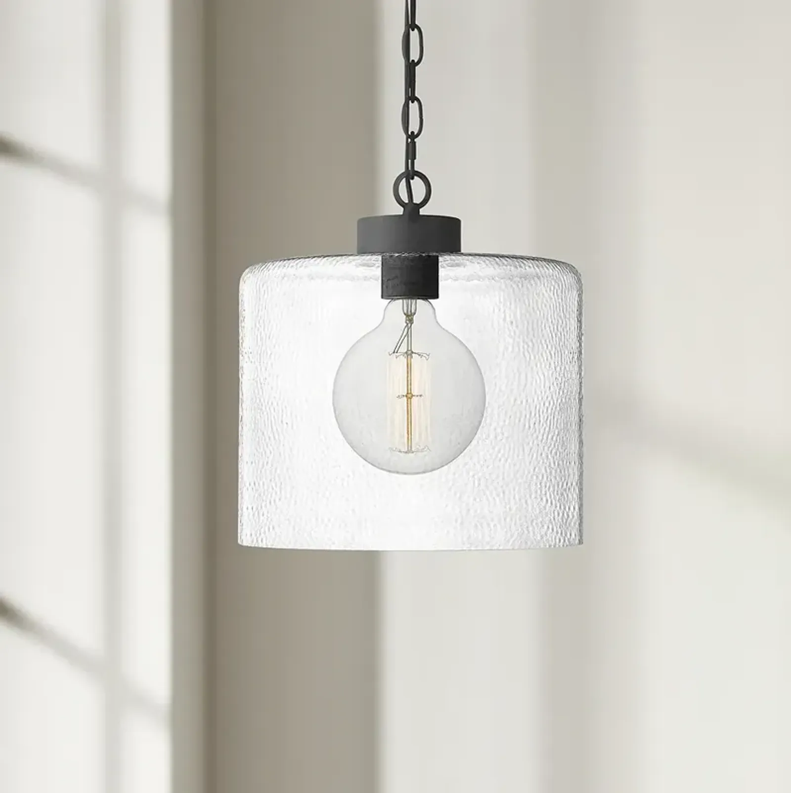 Quoizel Abner 12" Wide Matte Black Mini Pendant