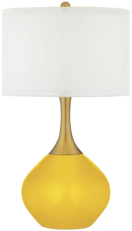 Citrus Nickki Brass Modern Table Lamp