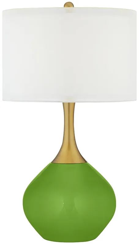 Rosemary Green Nickki Brass Modern Table Lamp