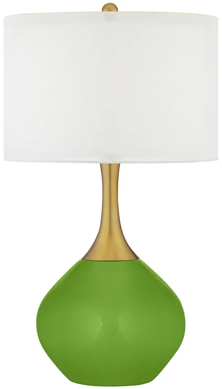 Rosemary Green Nickki Brass Modern Table Lamp