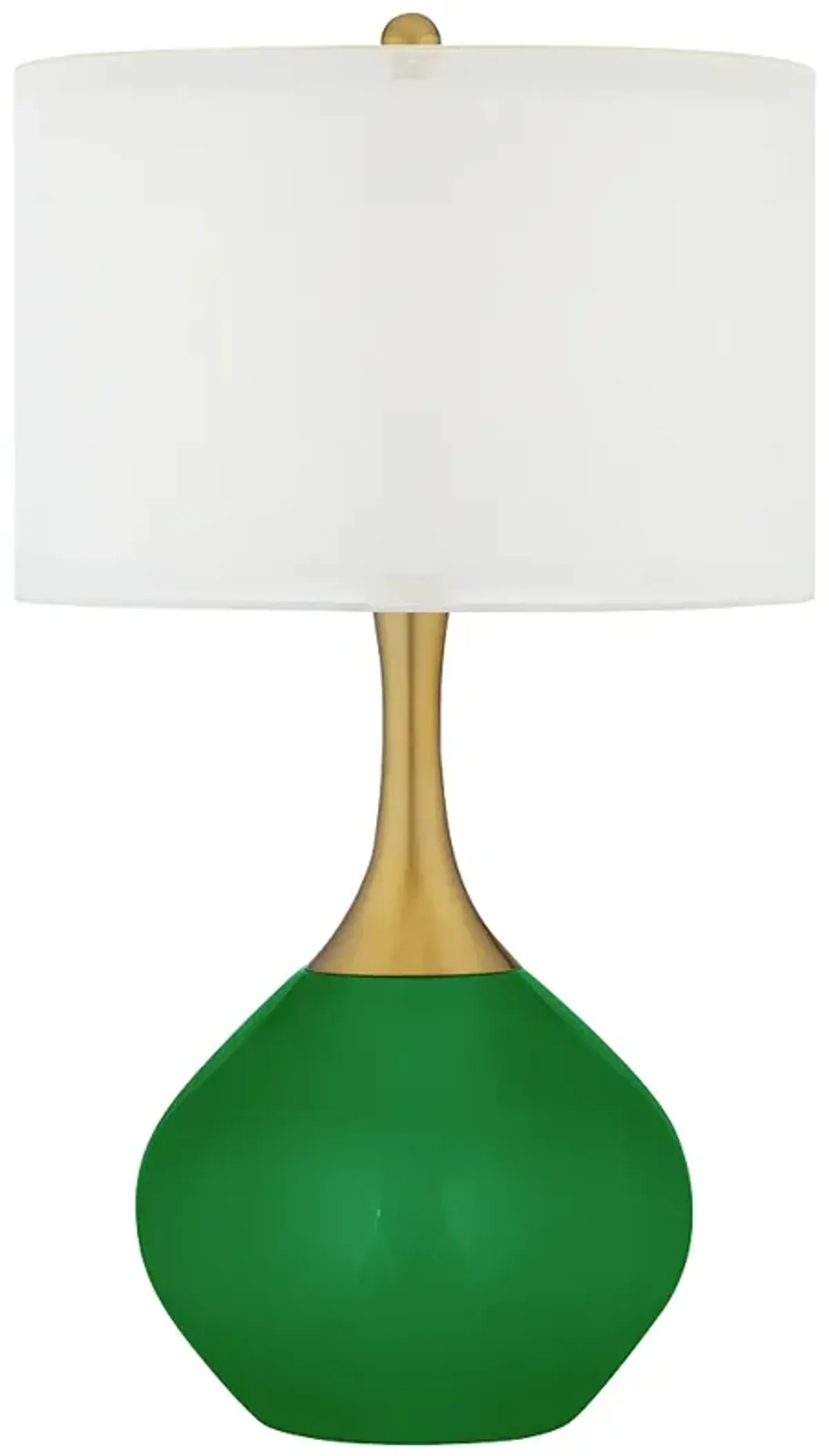 Envy Green Nickki Brass Modern Table Lamp