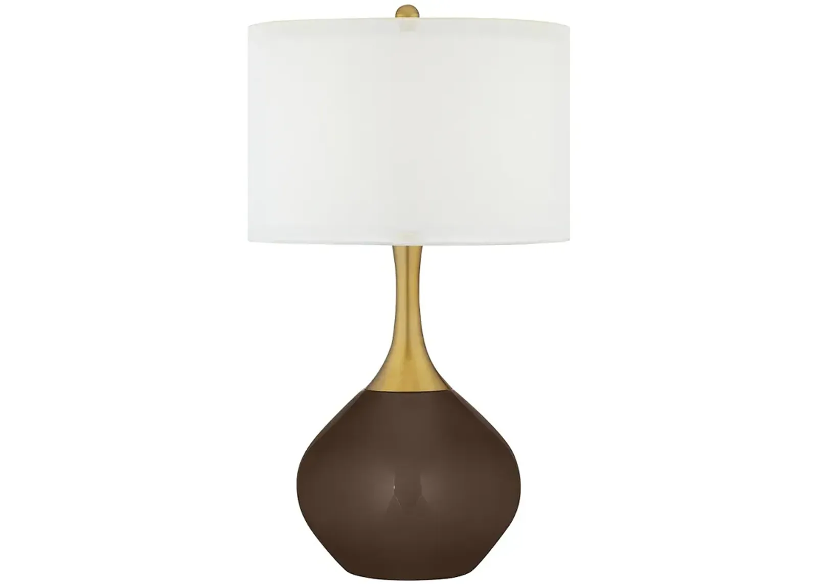 Color Plus Nickki Brass 30 1/2" Modern Carafe Brown Table Lamp