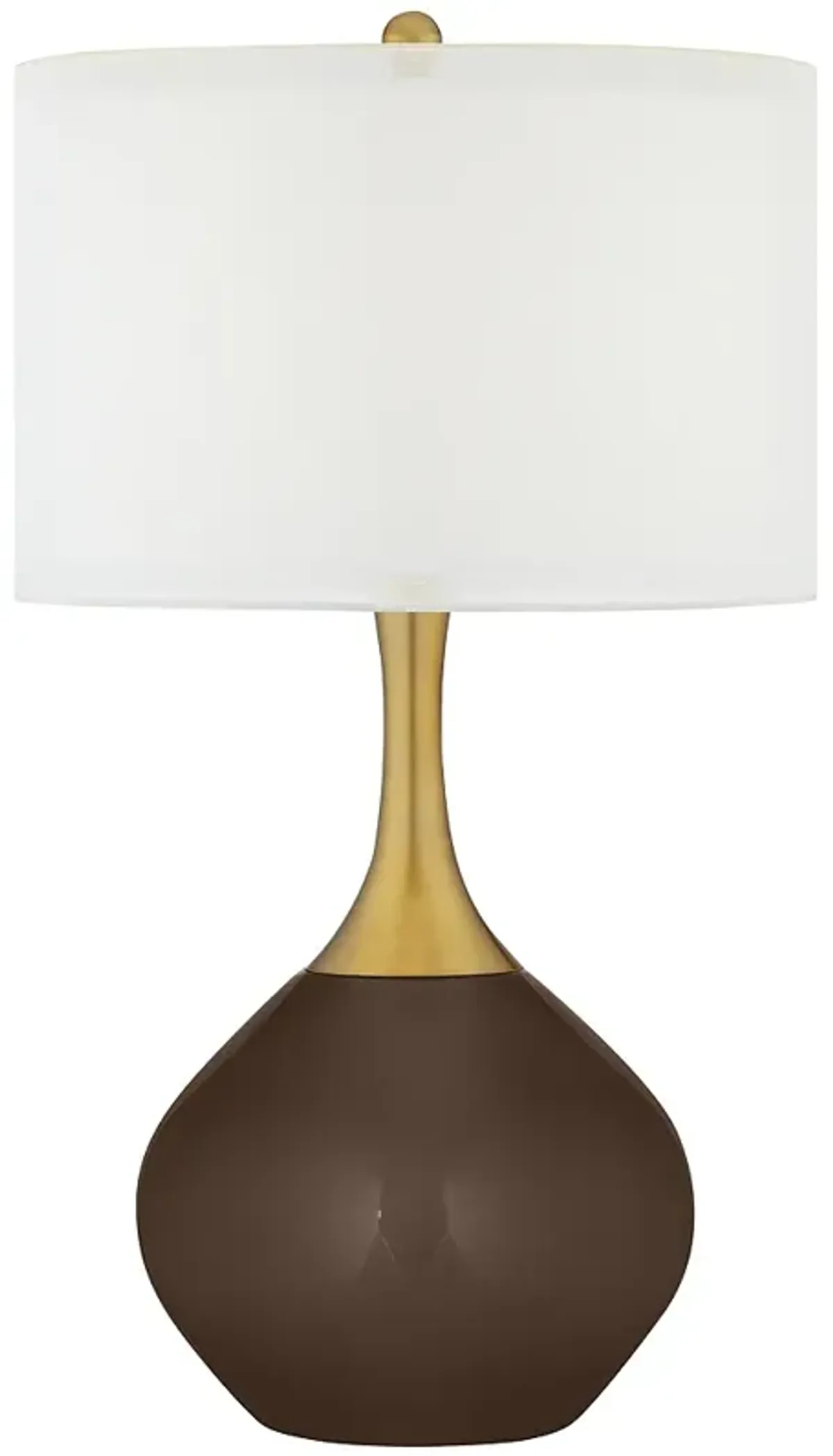 Color Plus Nickki Brass 30 1/2" Modern Carafe Brown Table Lamp