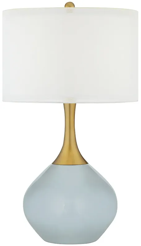 Take Five Nickki Brass Modern Table Lamp